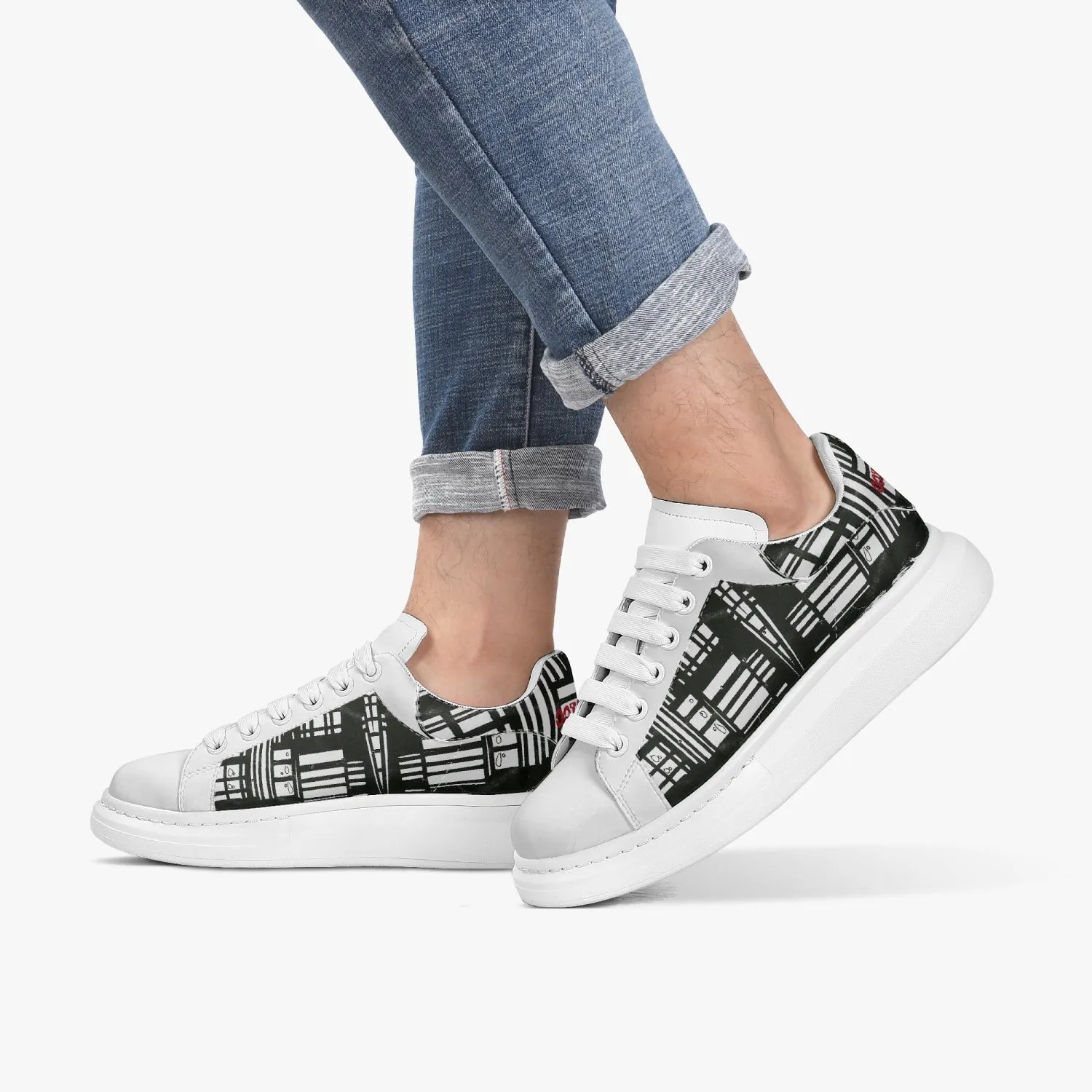 Lifestyle Low-Top Leather Sneakers City Windows