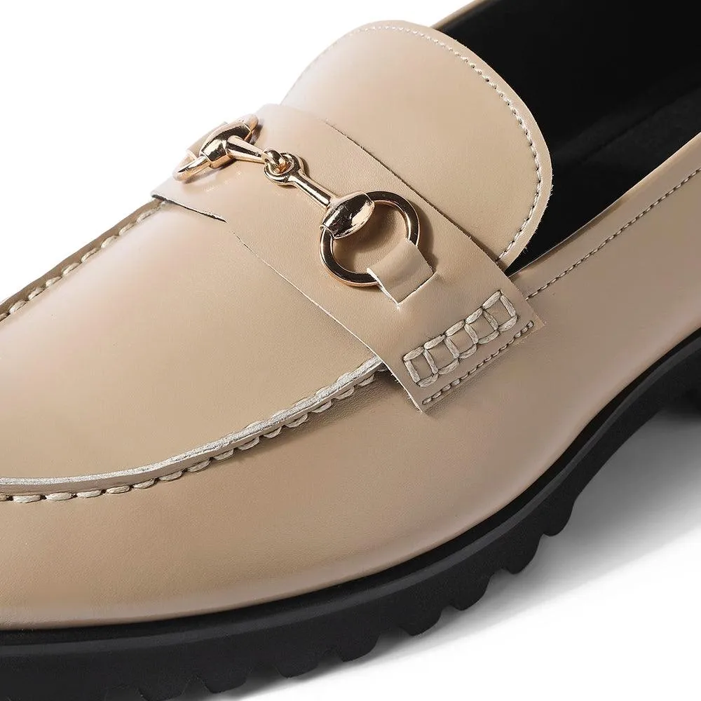 Matthew Featherlite - Beige Horsebit Loafers