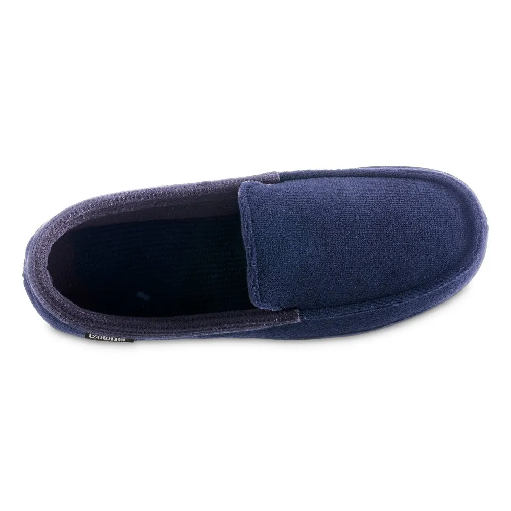 Men's Microterry and Waffle Travis Moccasin Slippers