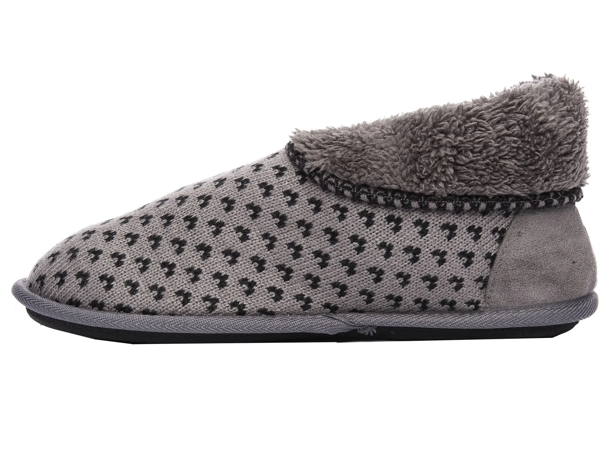 Men's Premium Knit Short Boot Slipper