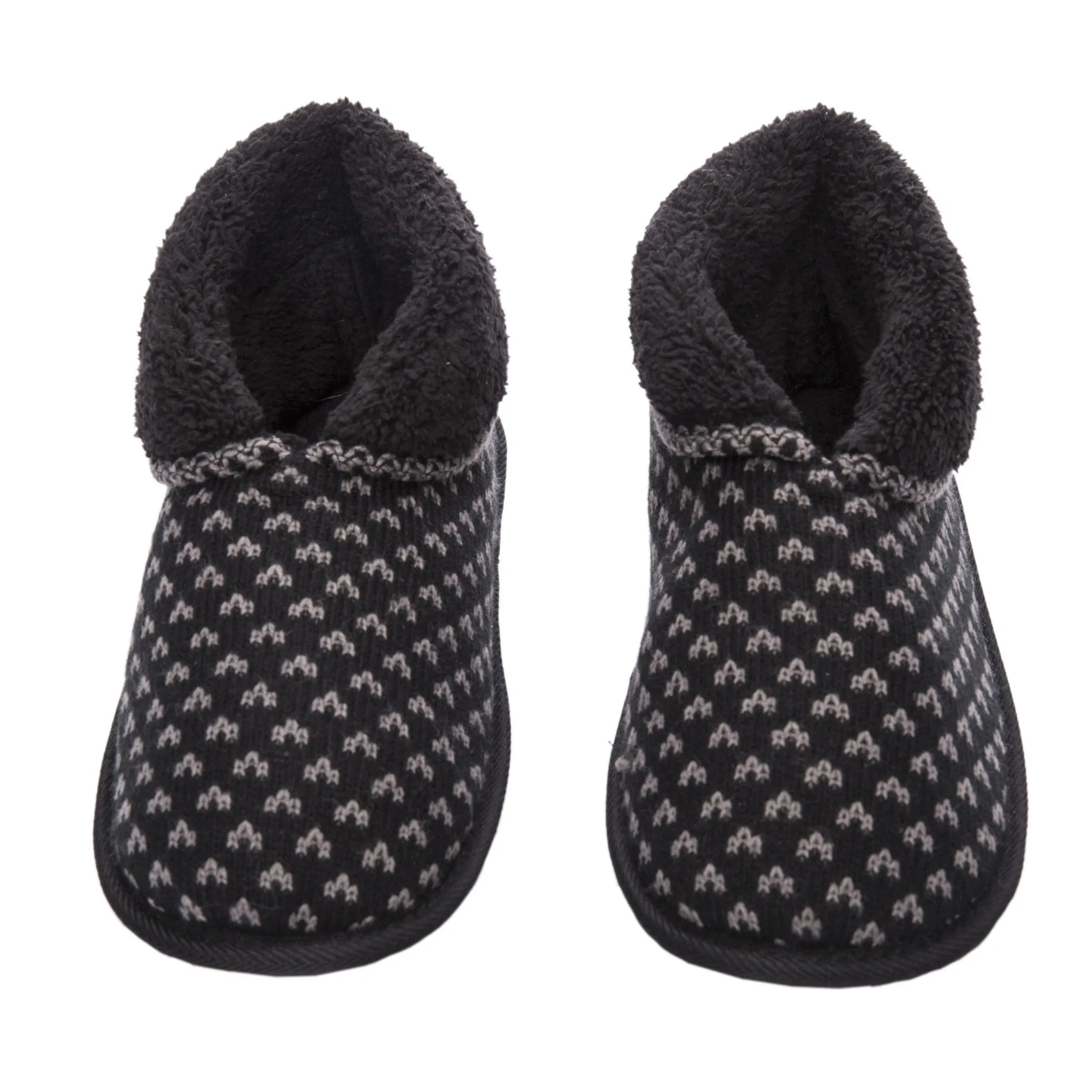 Men's Premium Knit Short Boot Slipper