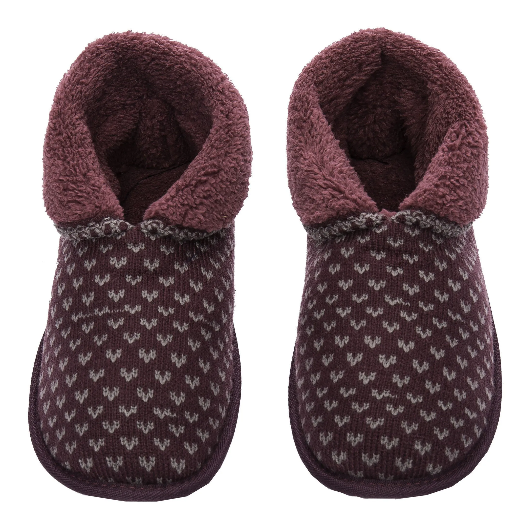 Men's Premium Knit Short Boot Slipper