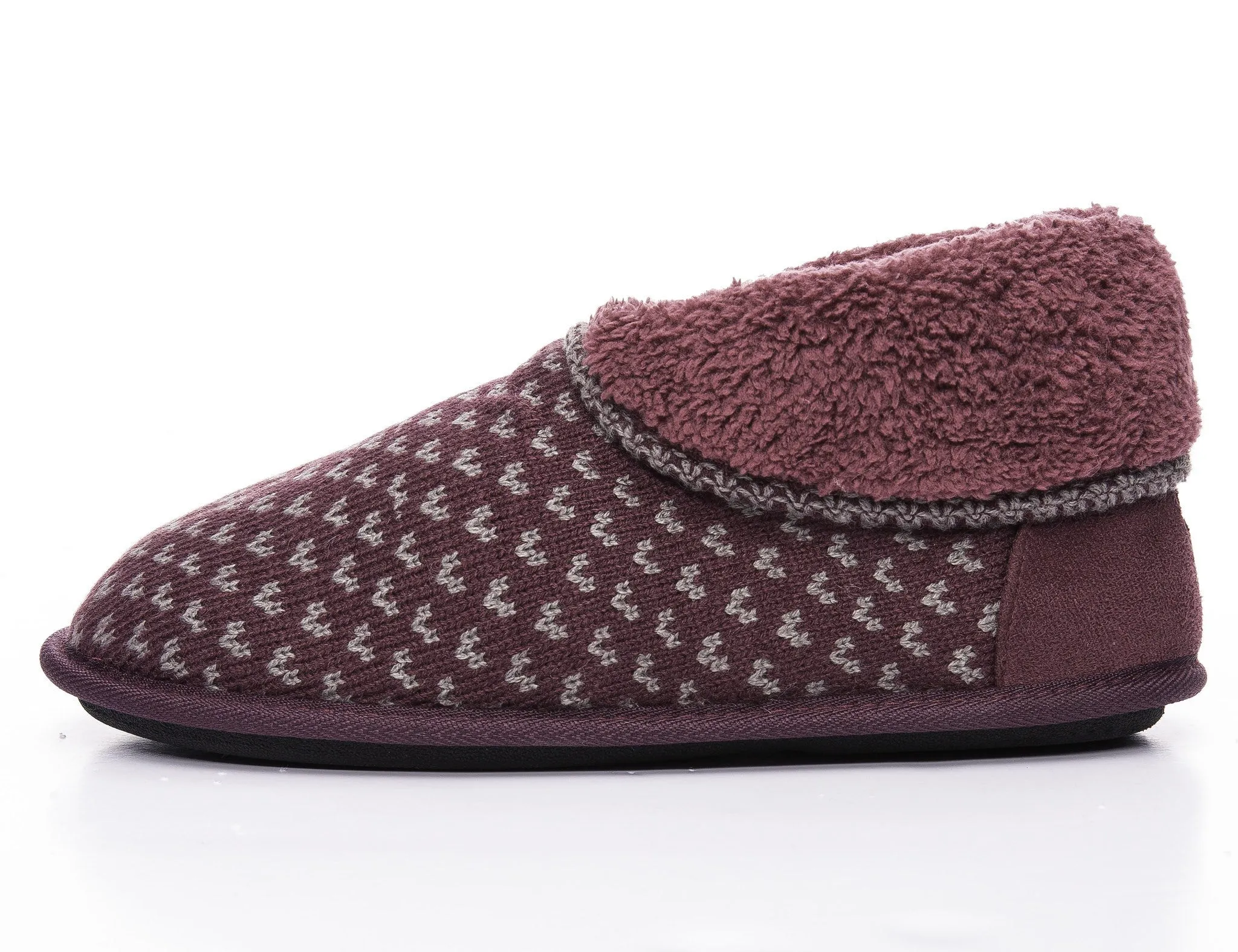 Men's Premium Knit Short Boot Slipper