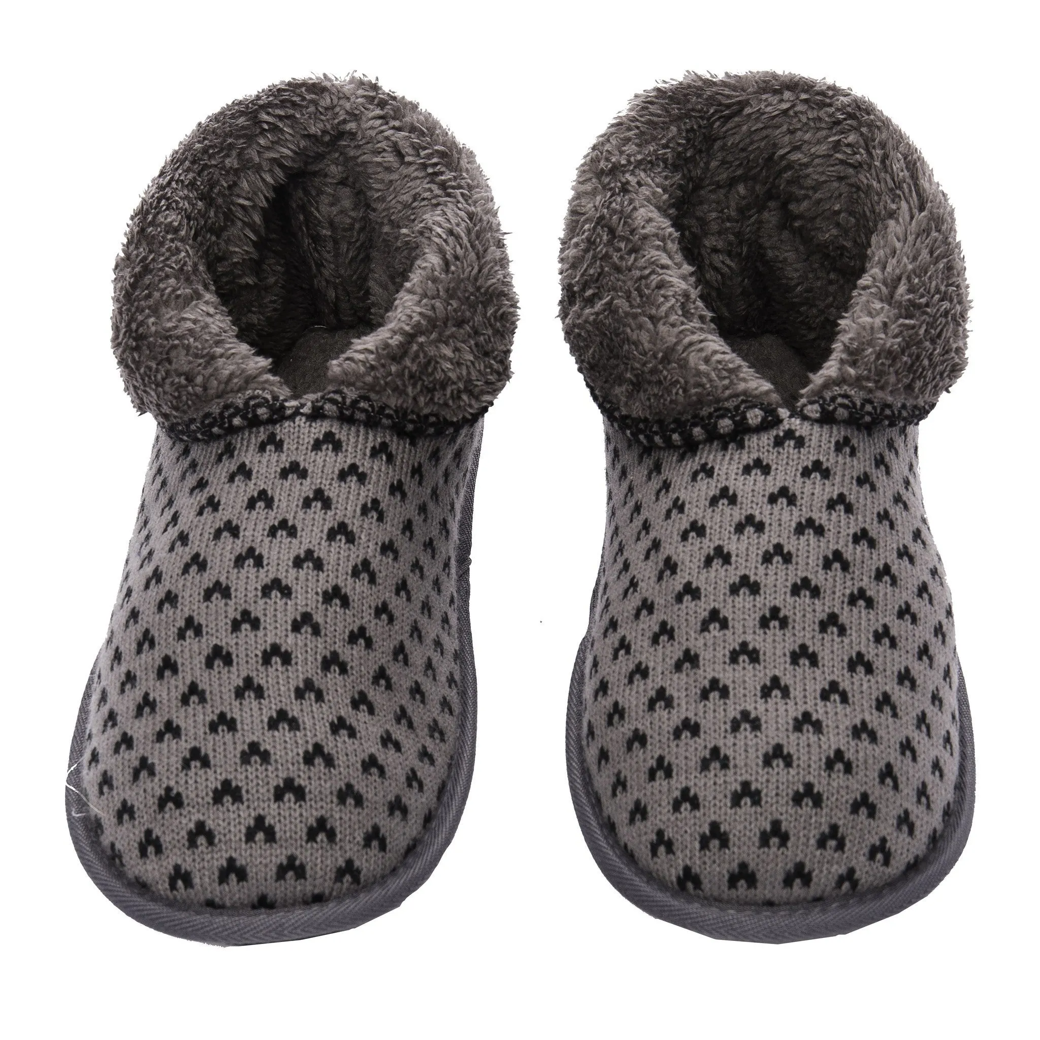 Men's Premium Knit Short Boot Slipper