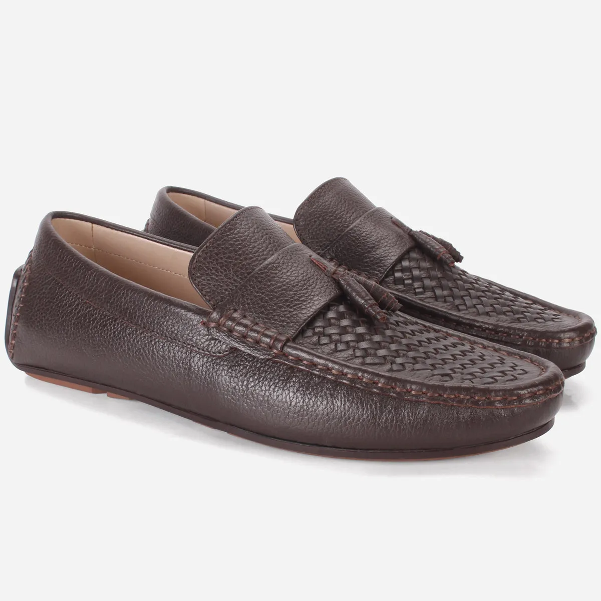 Men's "TAYLYER" Leather Slip On Moccasins Shoes