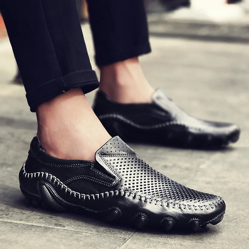 Men's Summer Style Mesh Flats Loafer Creepers Casual Shoes | K626