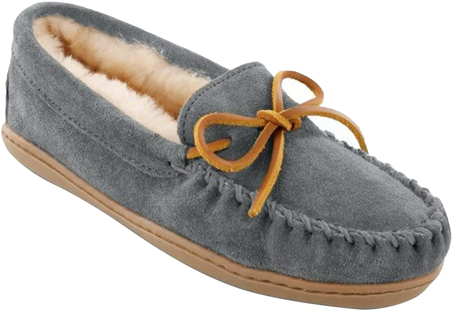 Minnetonka Women's Sheepskin Hardsole Moc