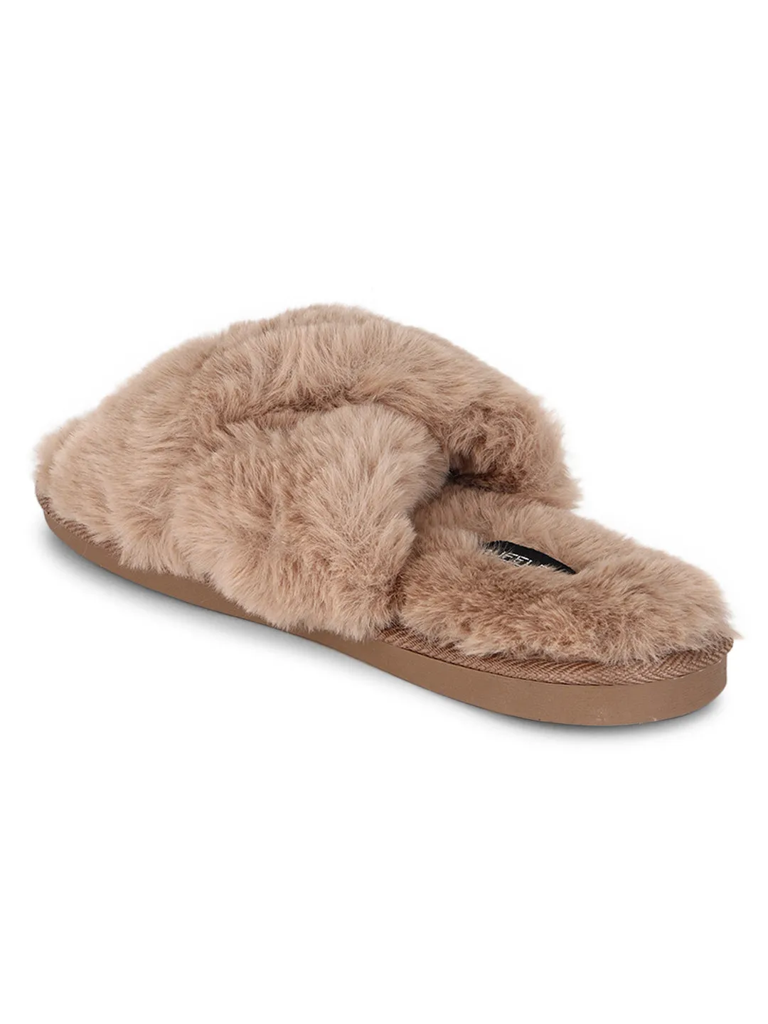 Mocha Fur Winter Warm Comfy Slipper (TC-INDSLIP1-MOC)