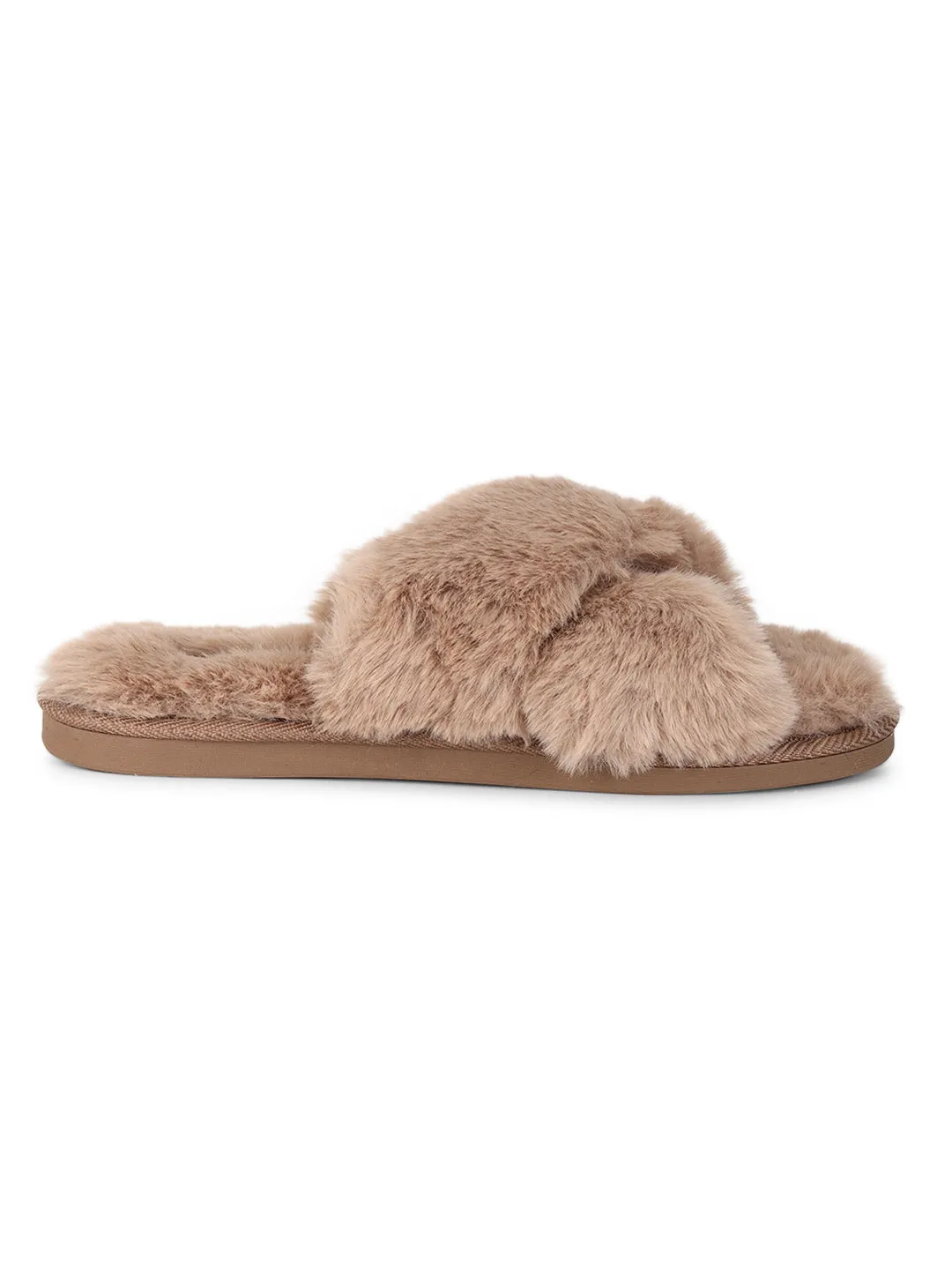 Mocha Fur Winter Warm Comfy Slipper (TC-INDSLIP1-MOC)