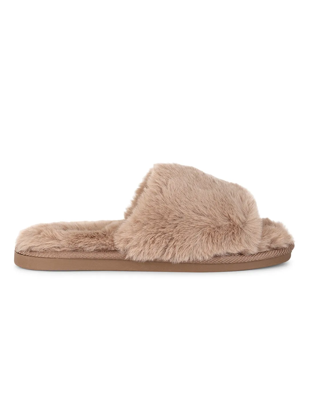 Mocha Fur Winter Warm Comfy Slipper (TC-INDSLIP3-MOC)