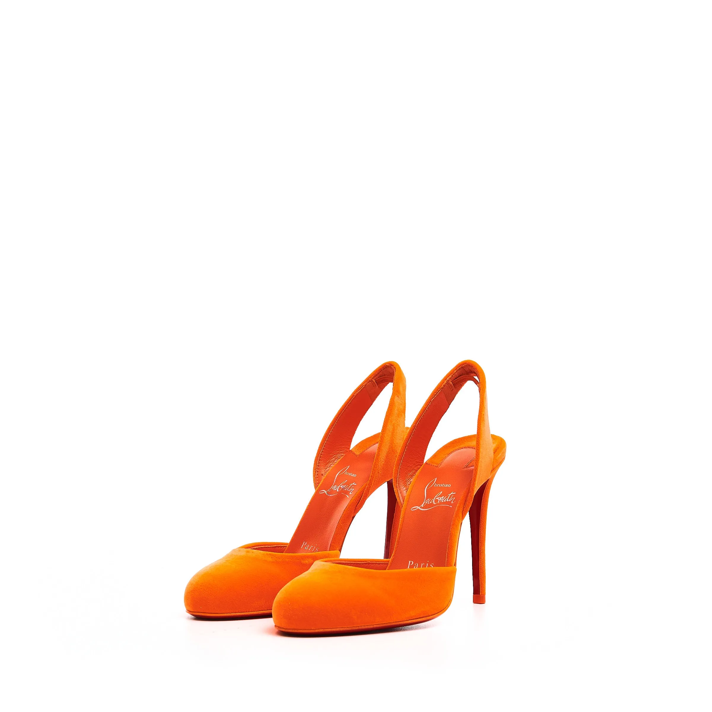 Orange Betty Velvet Sling 100