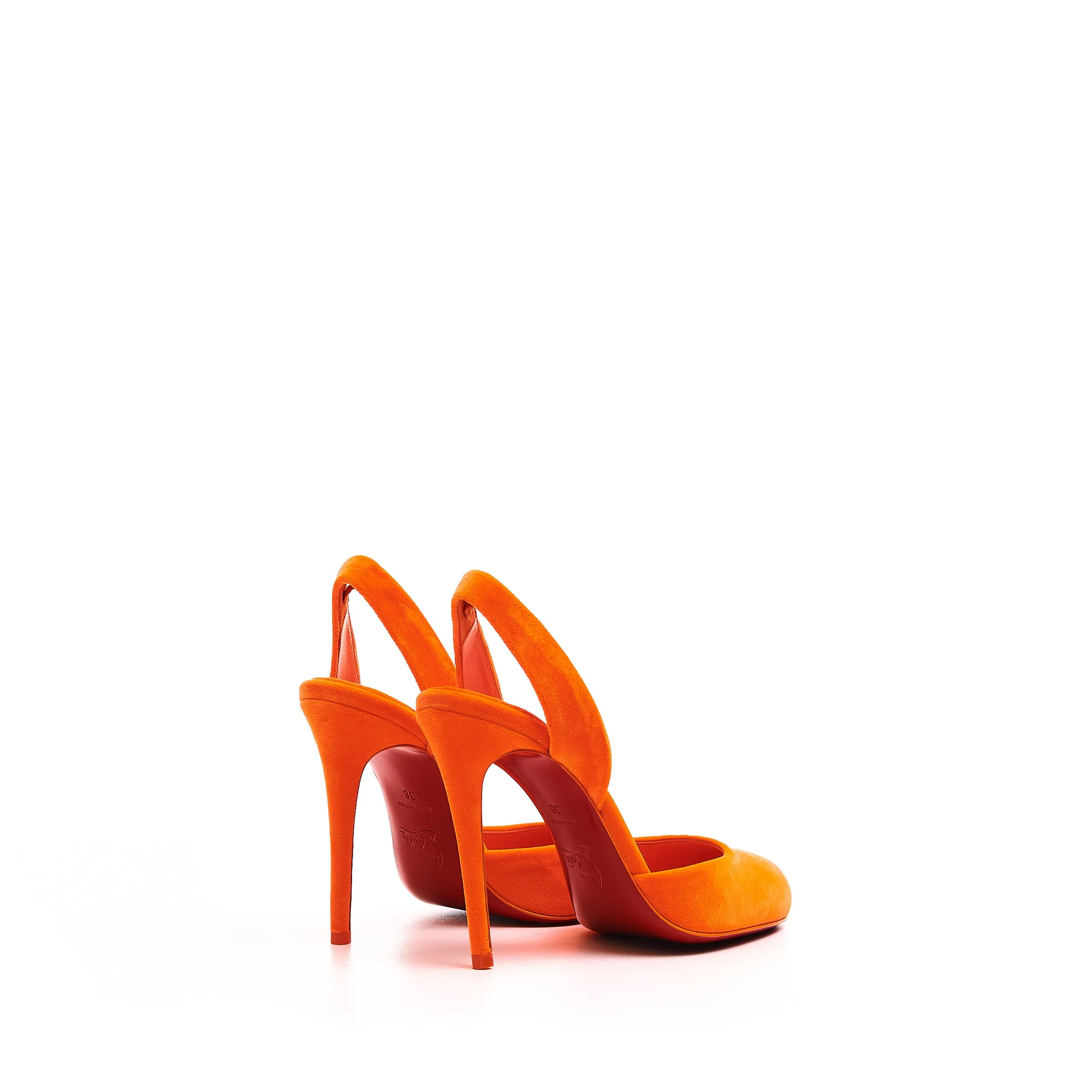 Orange Betty Velvet Sling 100