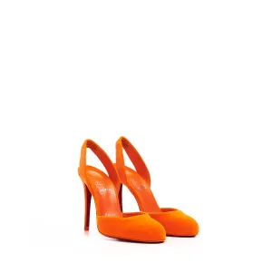 Orange Betty Velvet Sling 100