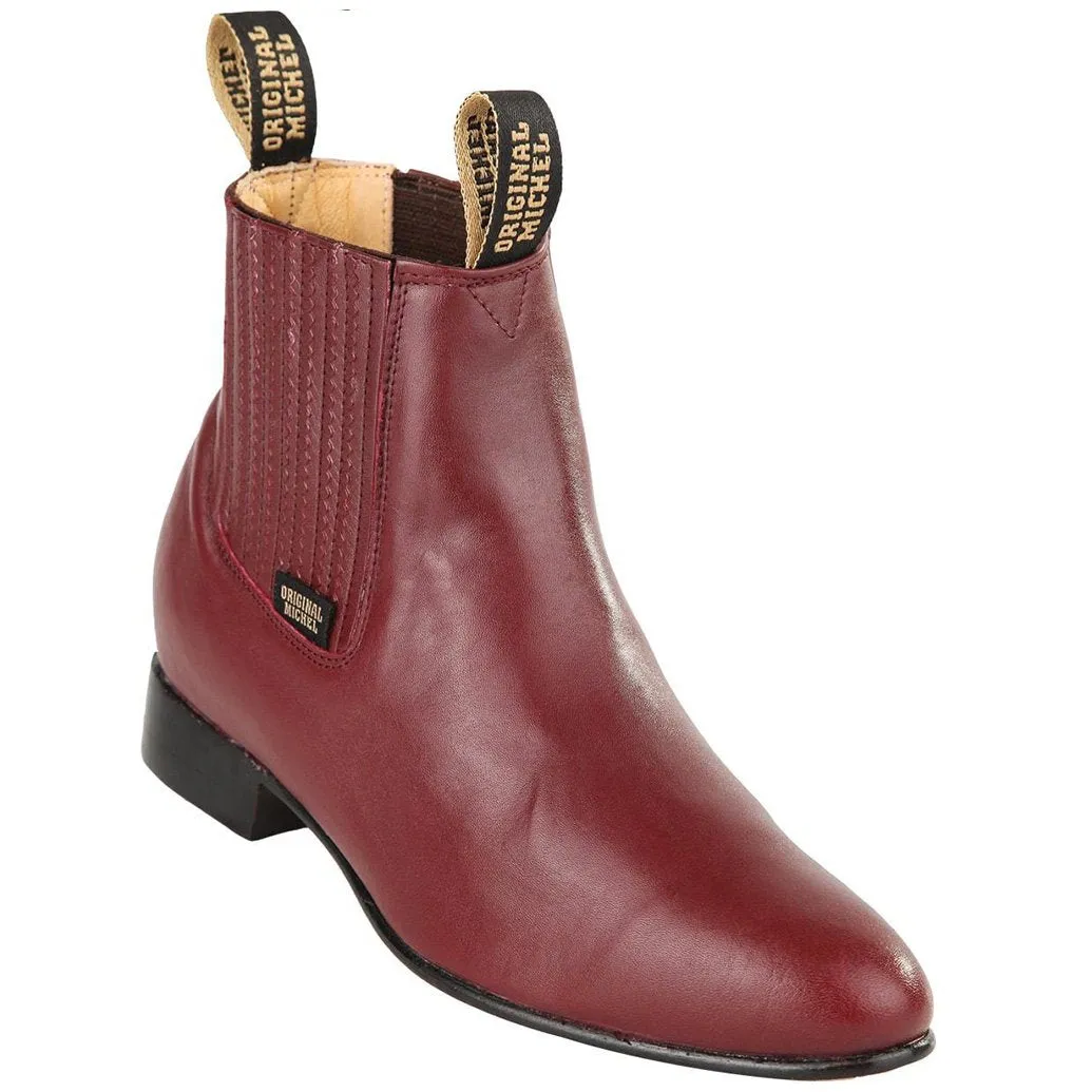 Original Michel Burgundy Charro Boots