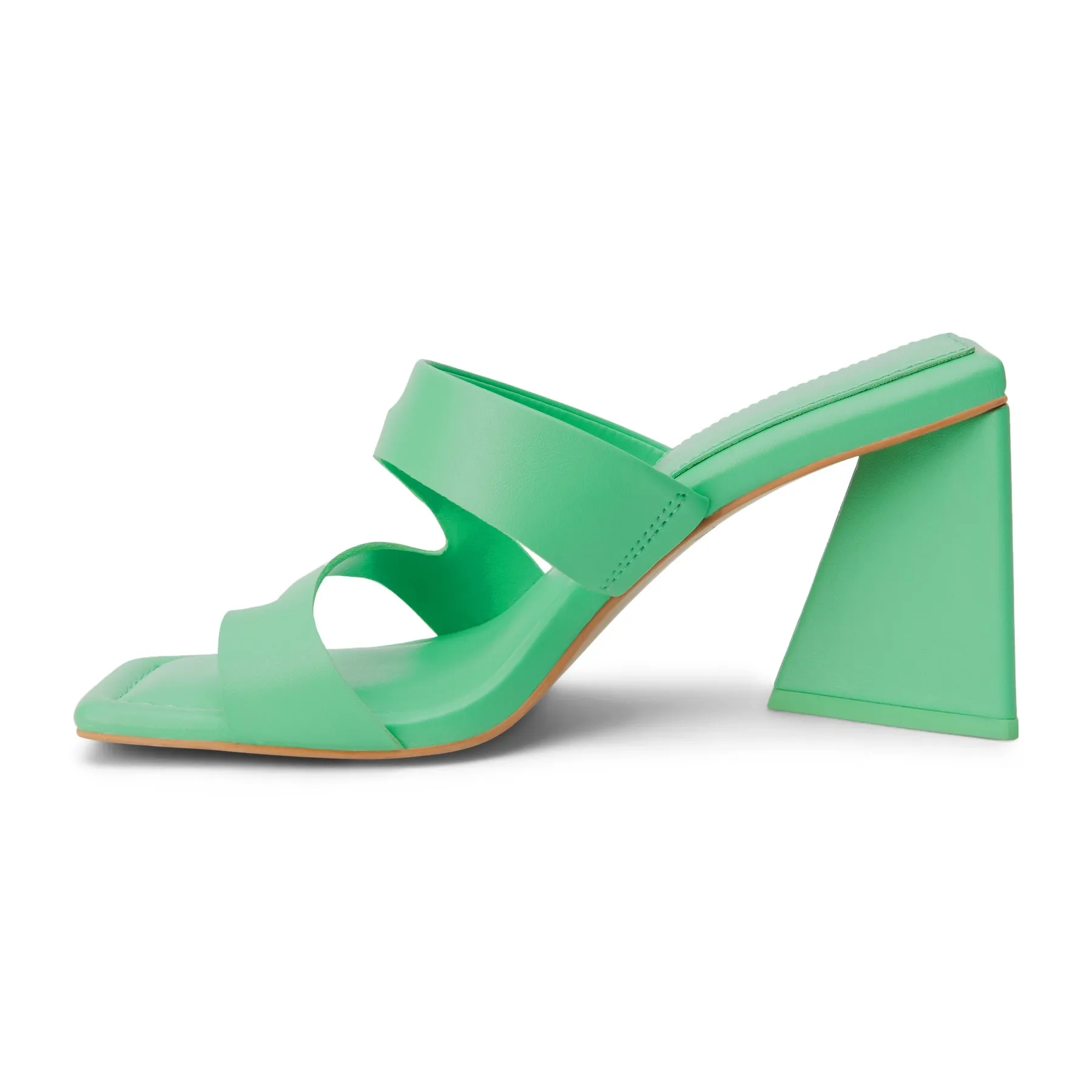 Oslo Heeled Sandal - Green