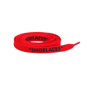 Red Off-White Style "SHOELACES"