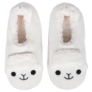 Sheep Ivory Women's Animal Cozy Plush Lined Non Slip Fuzzy Slipper - Small