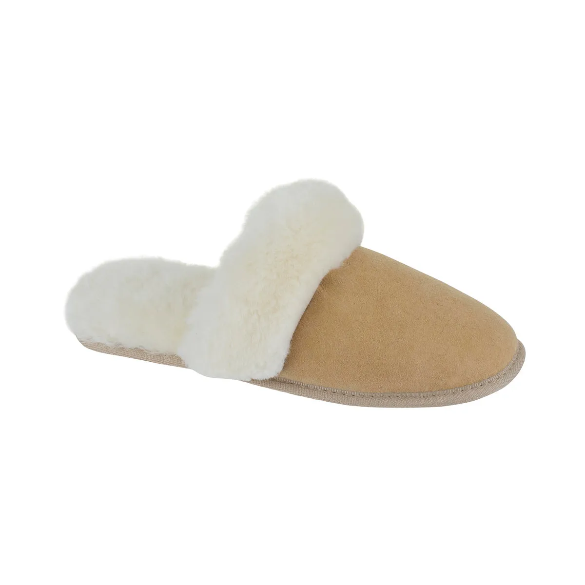 Sheepskin Scuffs: Rolled Collar Soft Sole