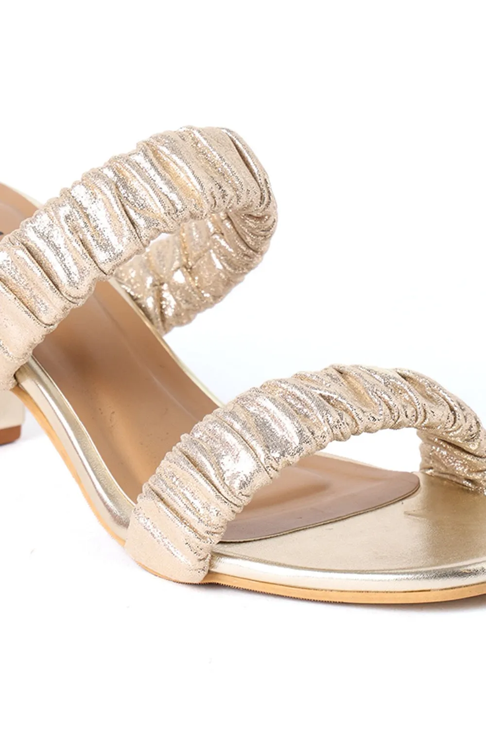 SOLES Gold Heels - Luxurious Elegance