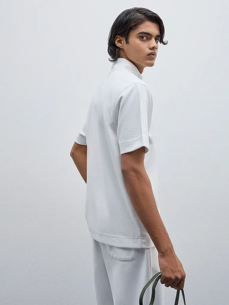 Studiofit Off-White Relaxed-Fit T-Shirt