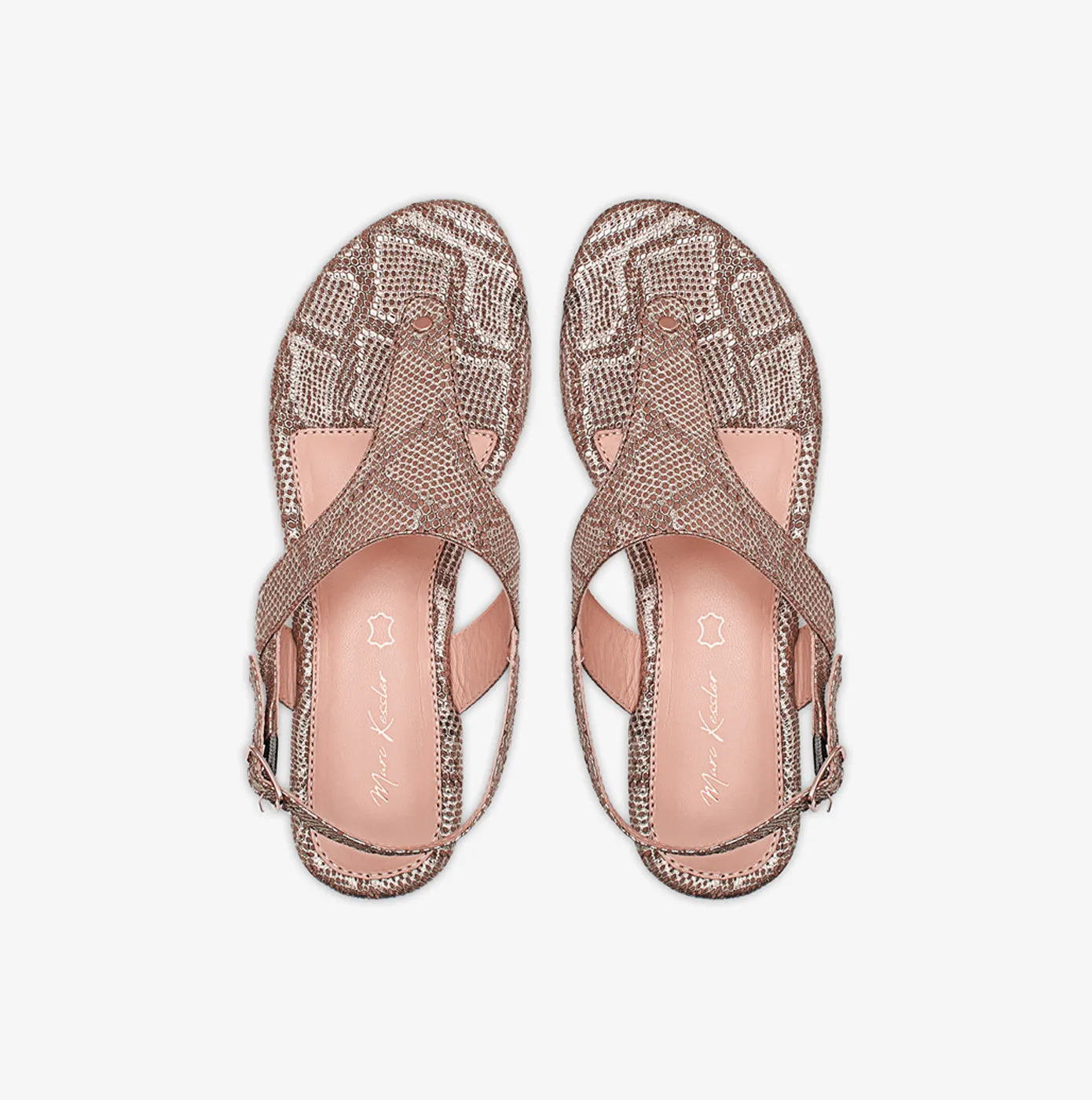 Textured Ladies Leather Sandals