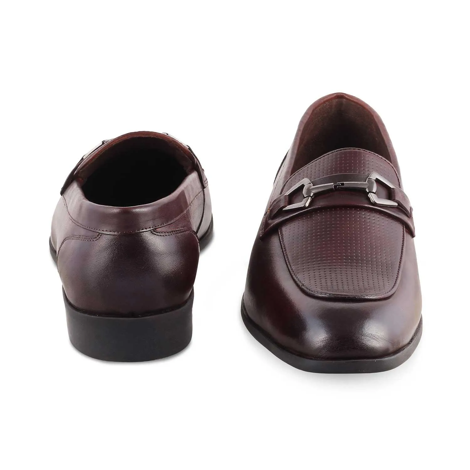 The Montli Brown Men's Leather Loafers Tresmode