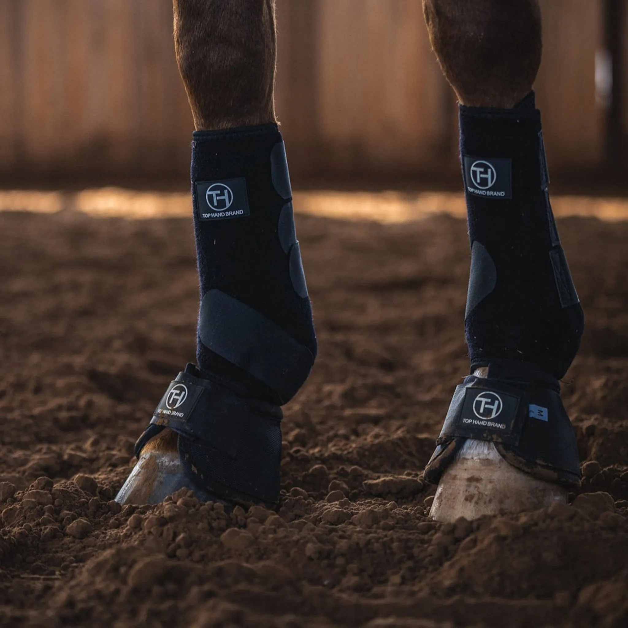 Top Hand Brand Black Front Sport Boot