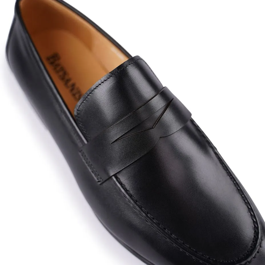 Trent Black Calf Loafers