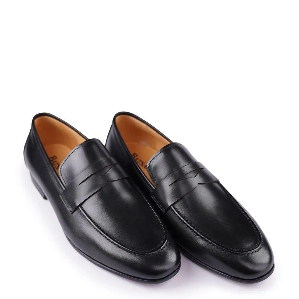 Trent Black Calf Loafers