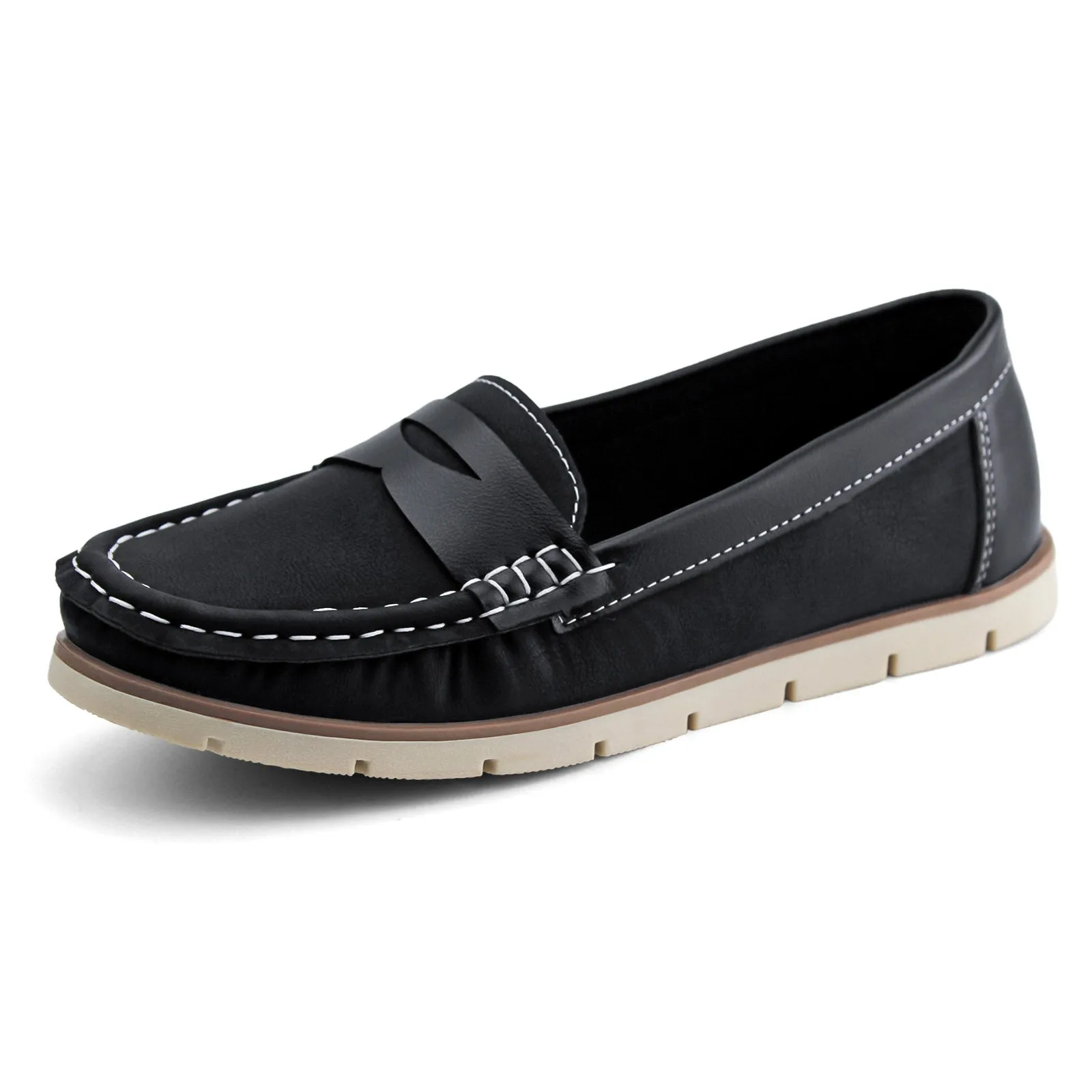 Womens Penny Loafers Slip on Flat