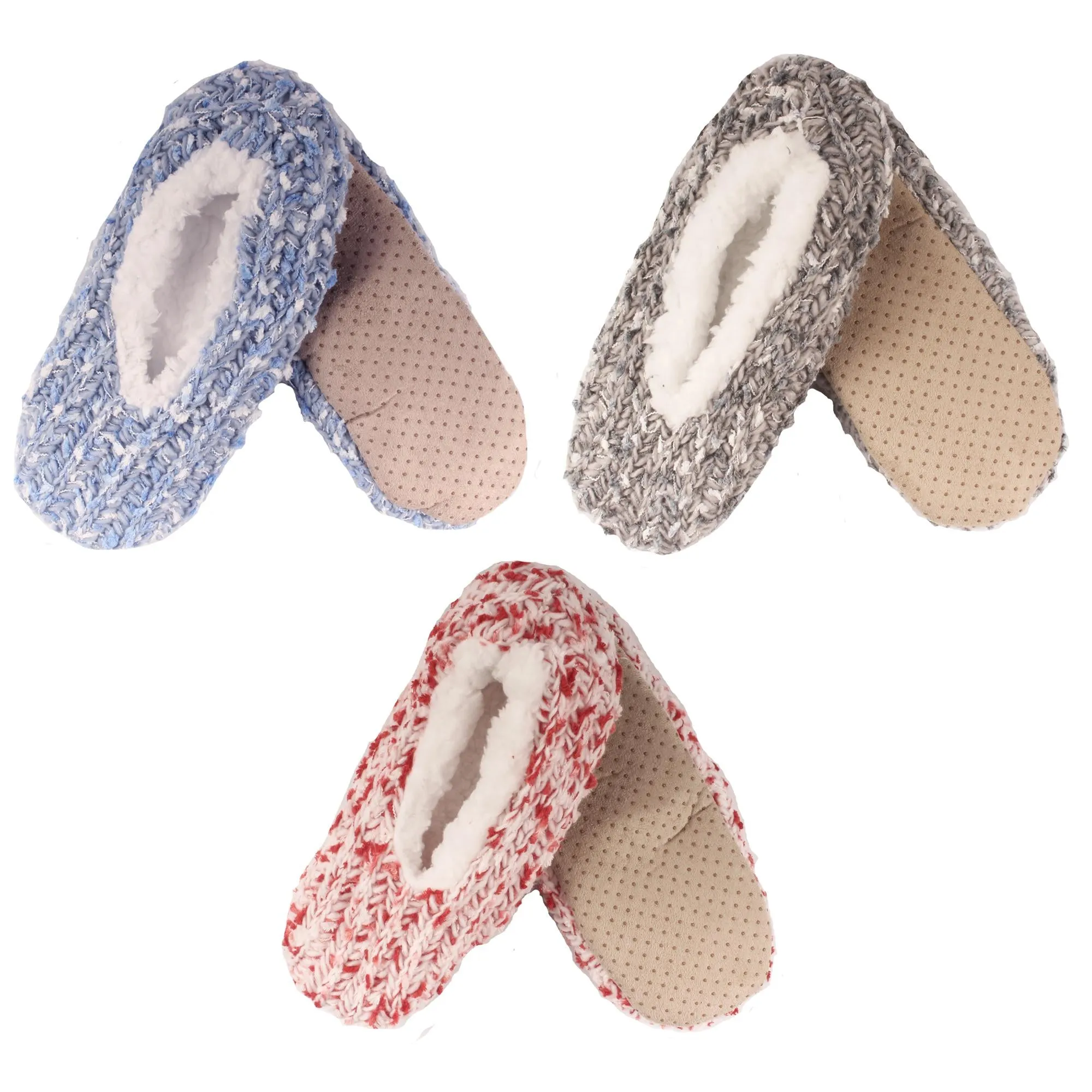 Women's Soft Warm Fuzzy Cozy Anti-Slip Home Slippers Socks