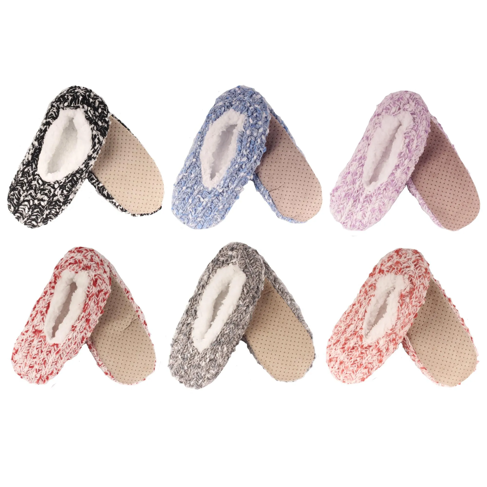 Women's Soft Warm Fuzzy Cozy Anti-Slip Home Slippers Socks